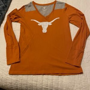 GUC Womens XL University of Texas Longhorns long sleeve v-neck Tshirt